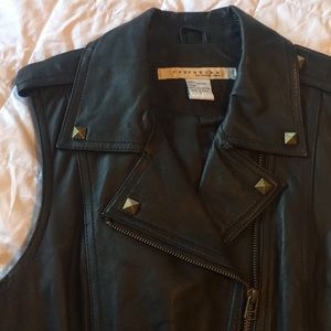 Leather vest
